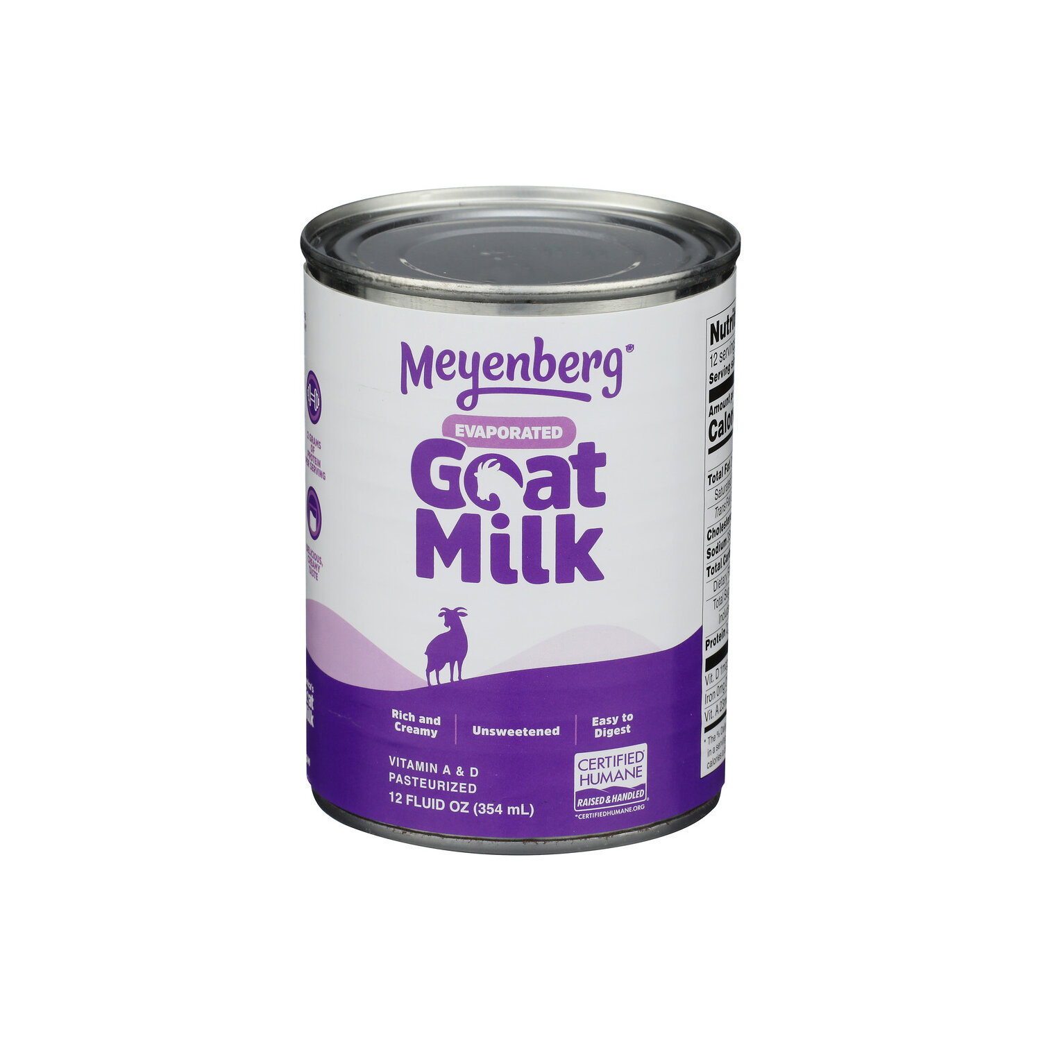 Meyenberg Plain Unflavored Evaporated Goat Milk - 12 Fluid Ounce
