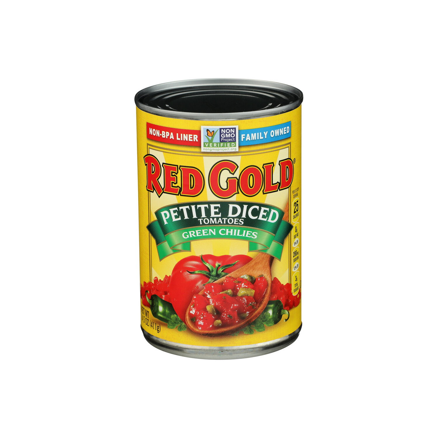 Red Gold Green Chilies Petite Diced Tomatoes - 14.5 Ounce Image 1 of 4