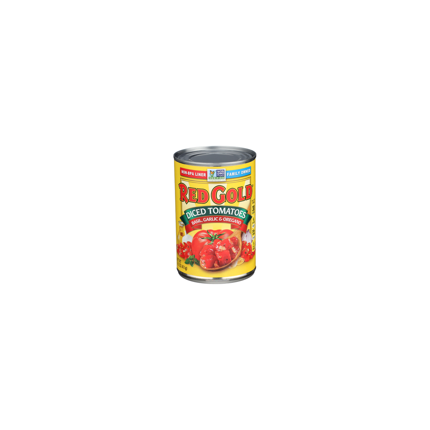 Red Gold Basil Garlic & Oregano Diced Tomatoes - 14.5 Ounce Image 1 of 4