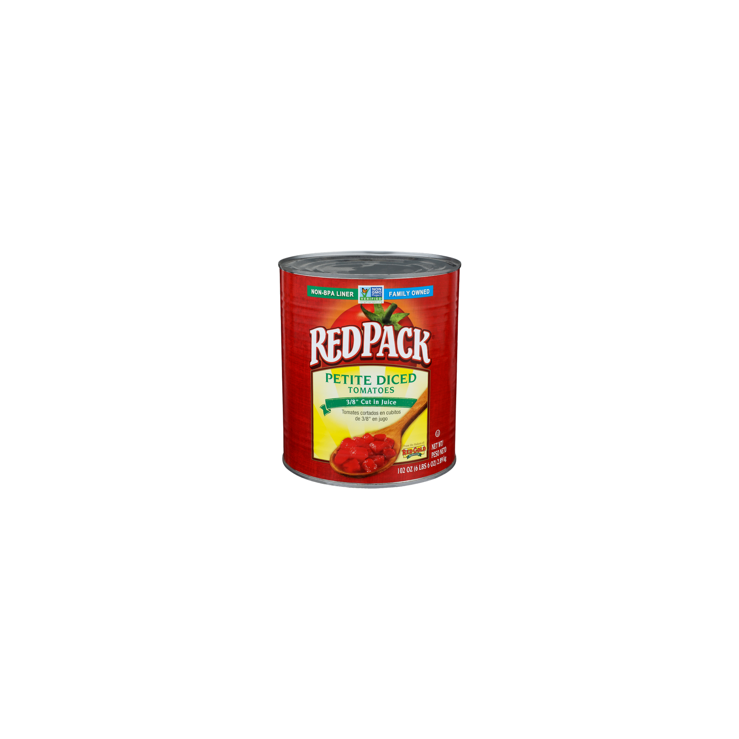 Redpack 3/8 Cut In Juice Petite Diced Tomatoes 38 - 102 Ounce Image 1 of 4