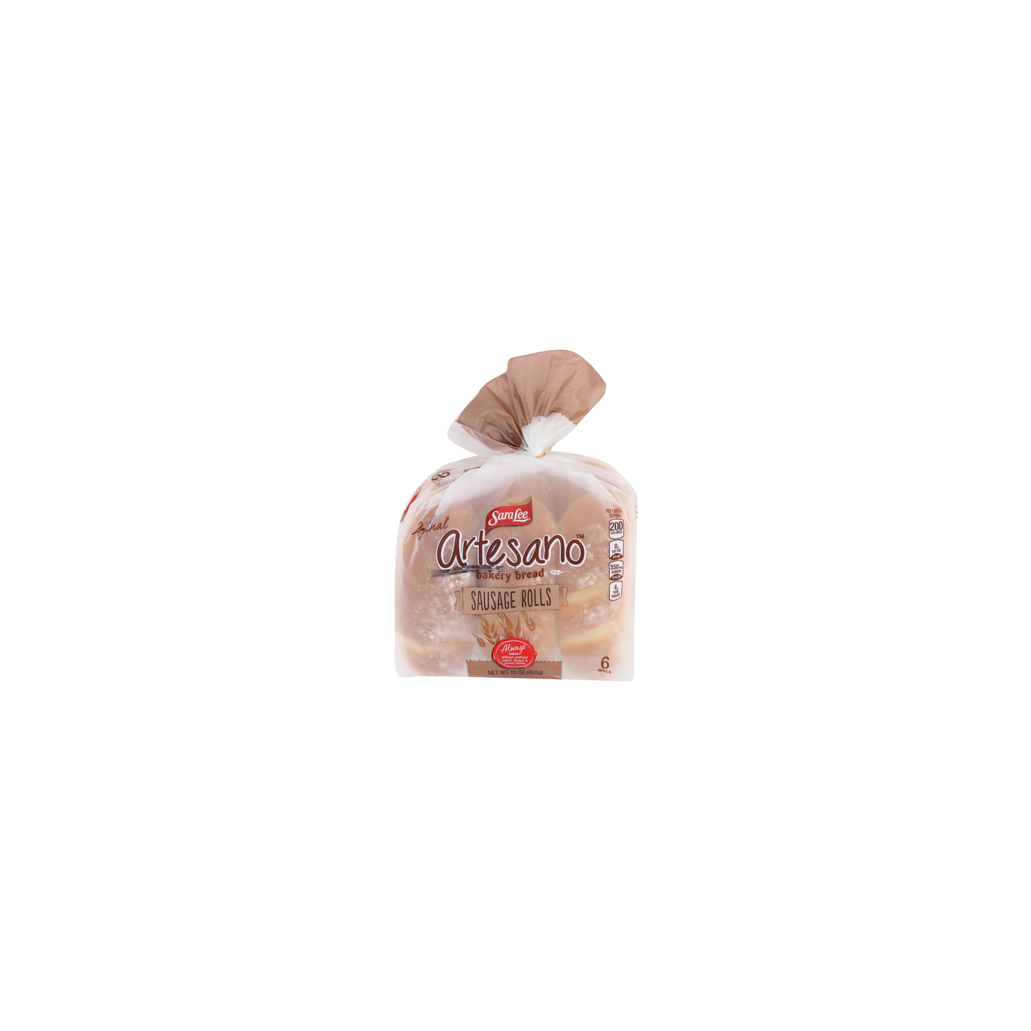 Sara Lee Artesano Bakery Bread Sala Sausage Rolls - 2.5 Ounce - 6 Count Image 1 of 2