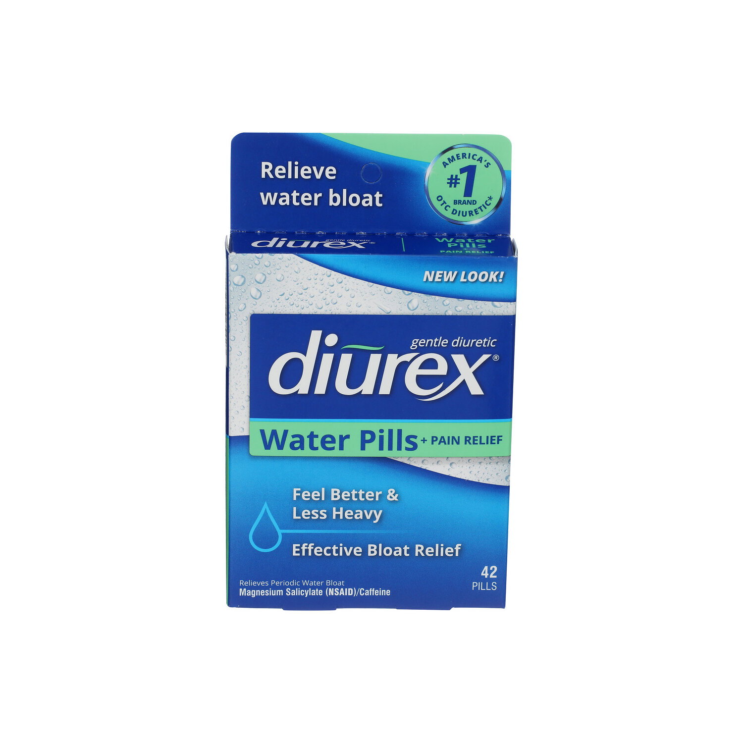 Diurex Gentle Diuretic Water Pills + Pain Relief - 42 Count Image 1 of 4