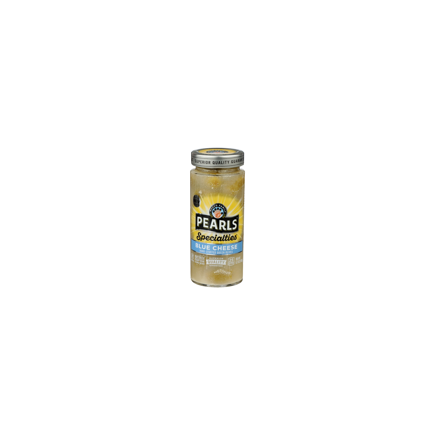 Musco Family Pearls Specialties Blue Cheese Specialties Hand-Stuffed Queen Olives - 6.7 Ounce Image 1 of 4