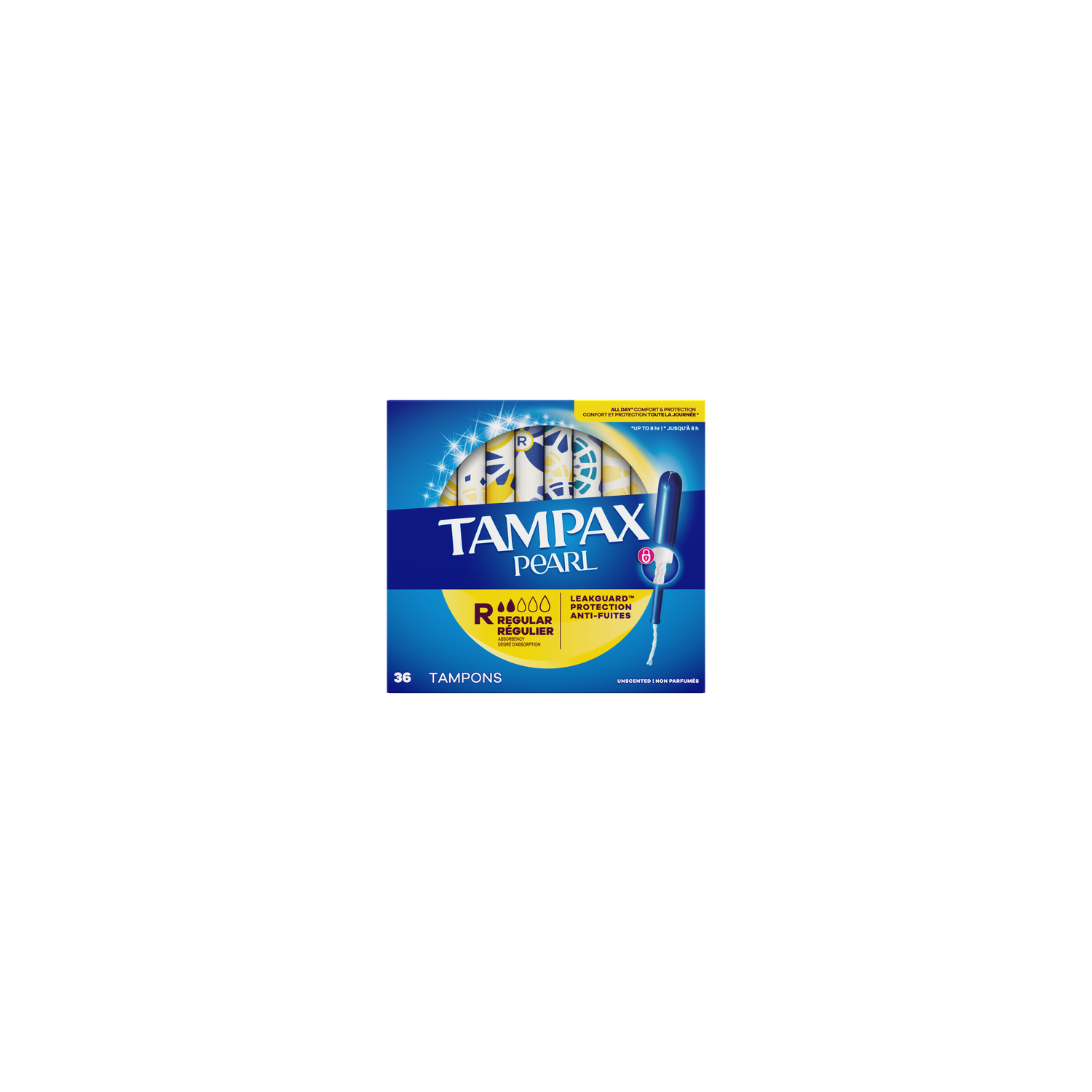 Tampax Pearl Regular Absorbency Tampons - 36 Count