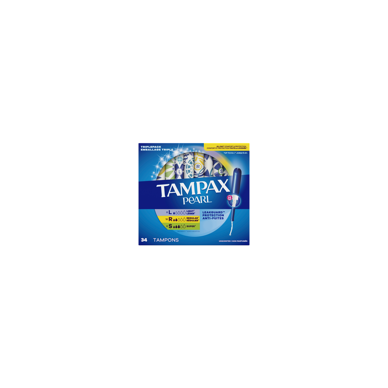 Tampax Pearl Tampons - 34 Count