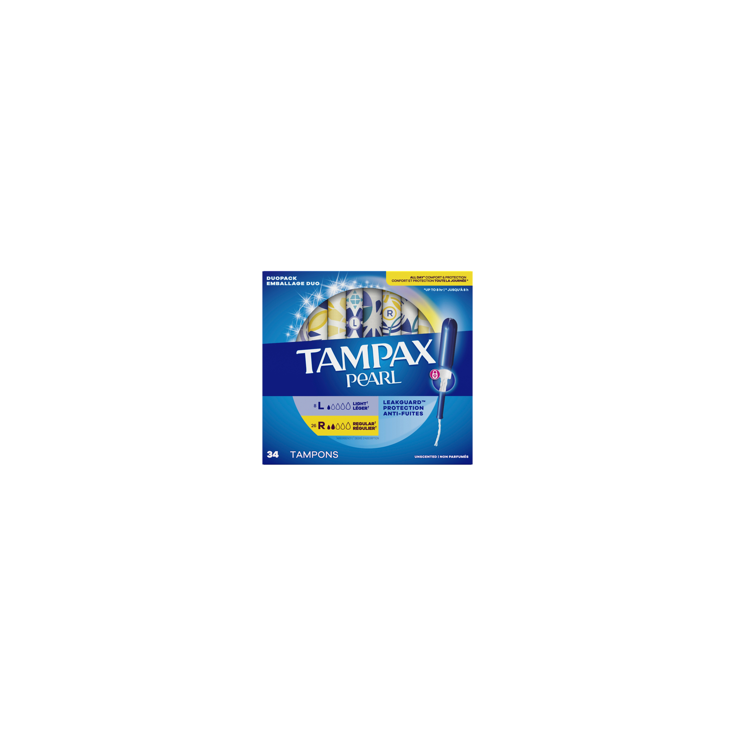 Tampax Pearl Duopack Tampons - 34 Count Image 1 of 2