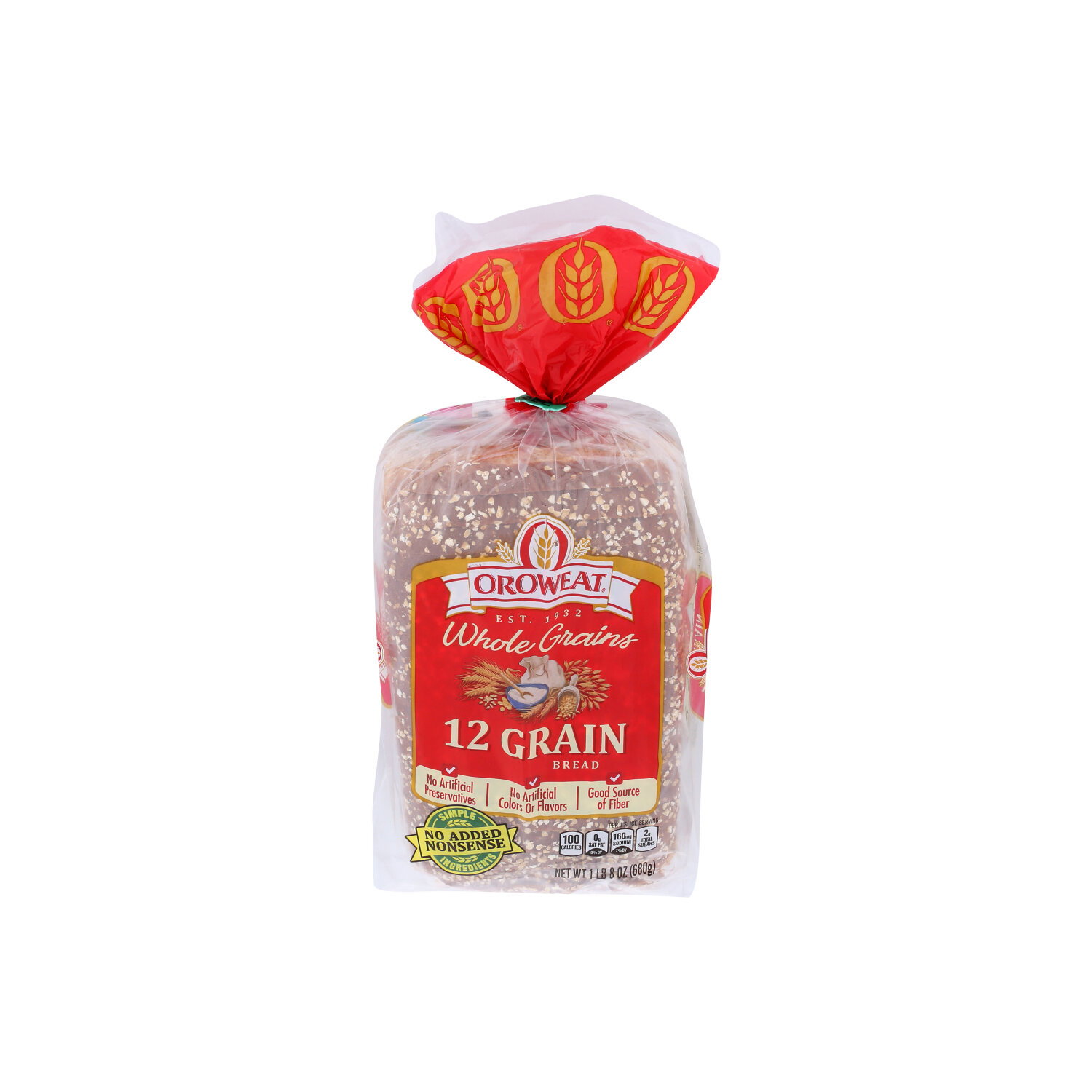 Oroweat Orowheat Bread 12 Grains - 24 Ounce Image 1 of 3