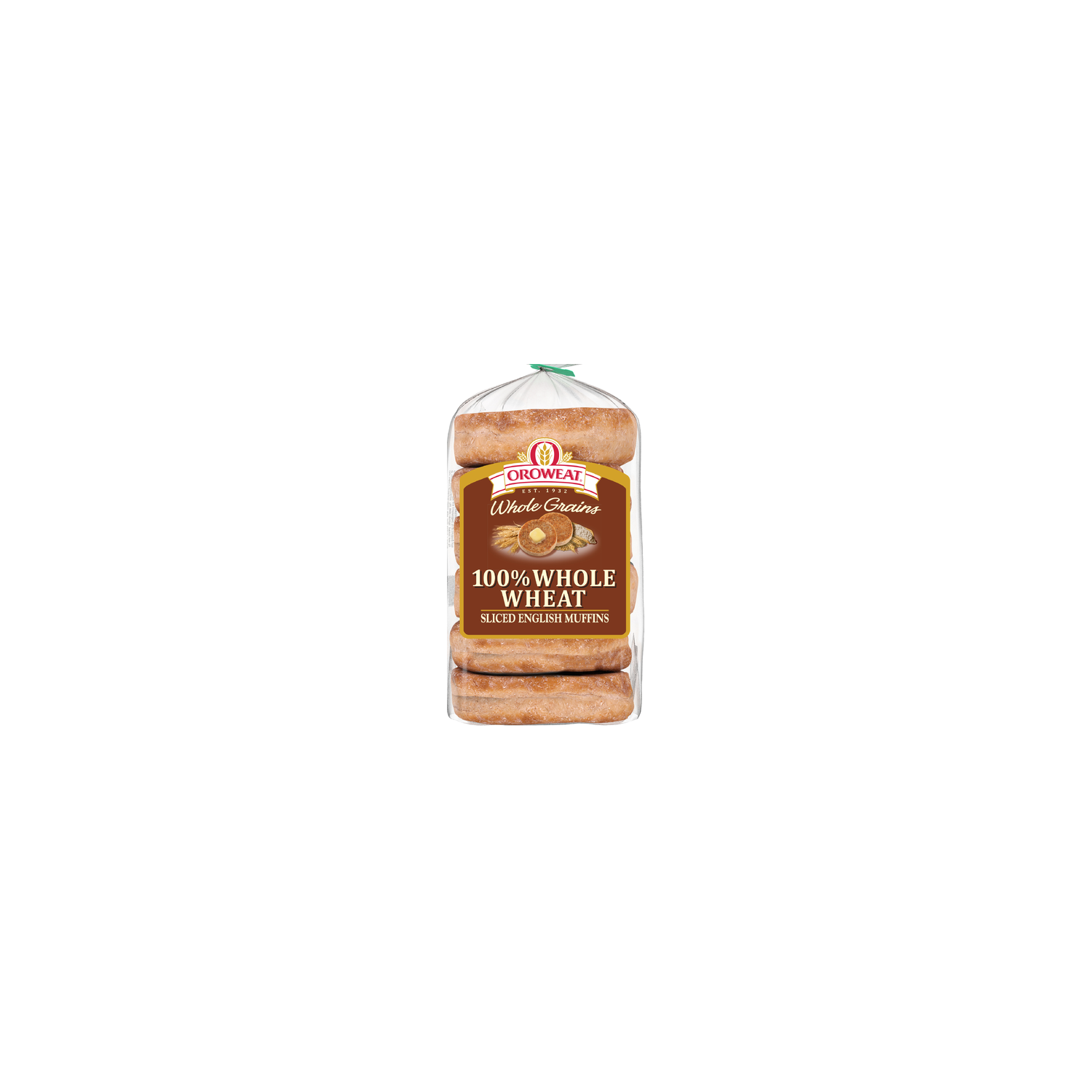Oroweat Whole Wheat English Muffins 100% - 2.292 Ounce - 6 Count Image 1 of 4