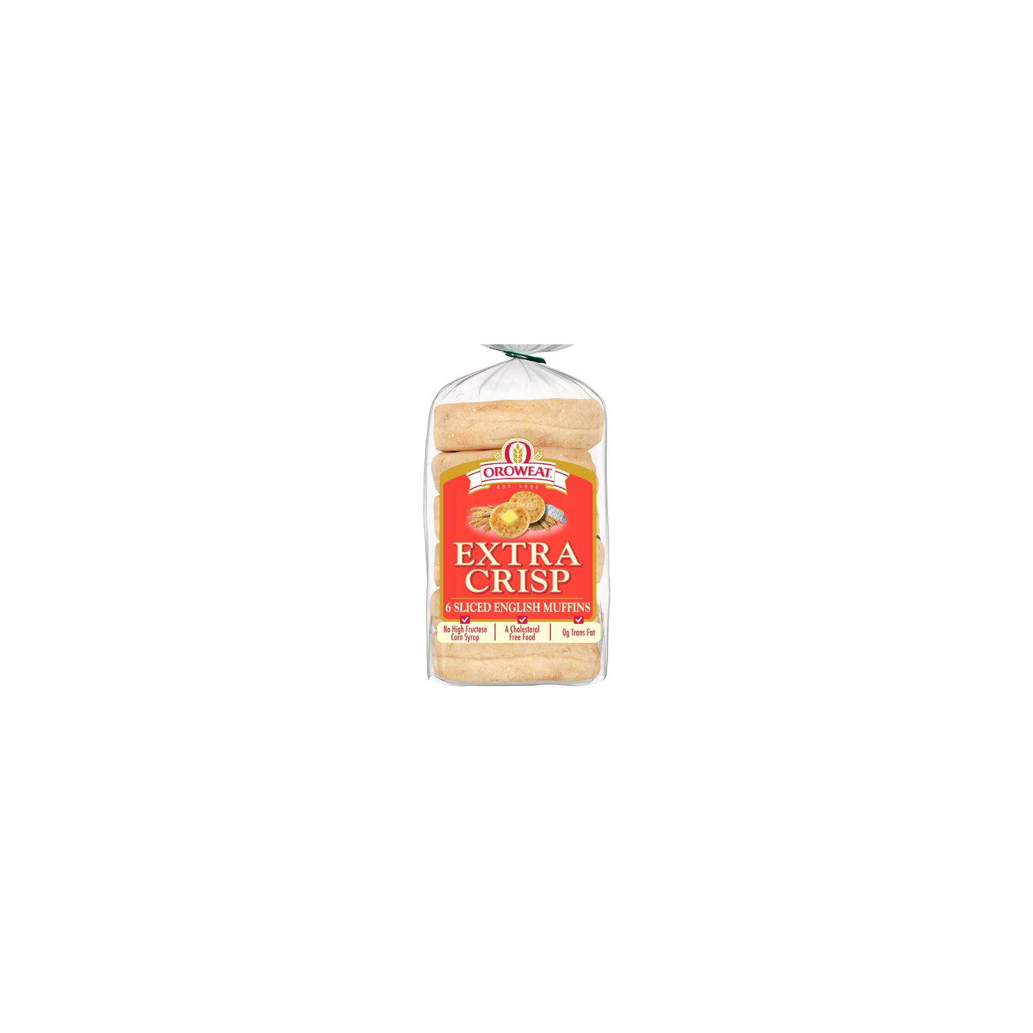 Oroweat Extra Crisp English Muffins - 2.083 Ounce - 6 Count Image 1 of 4