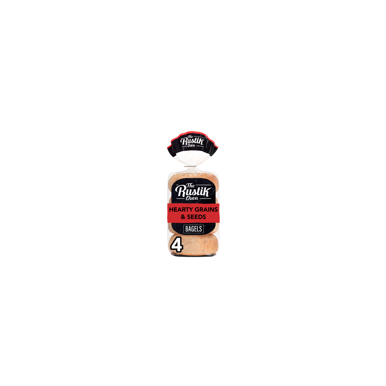 The Rustik Oven Hearty Grains & Seeds Bagels - 4.2 Fluid Ounce - 4 Count Image 1 of 4