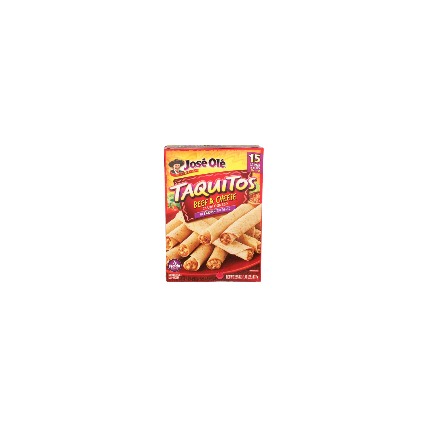 Jose Ole Beef & Cheese Flour Tortillas Taquitos - 1.5 Ounce - 15 Count Image 1 of 4