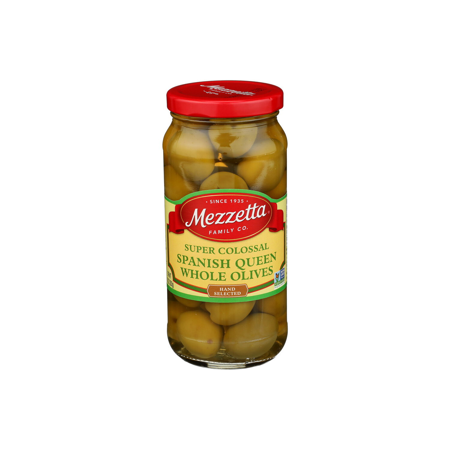 Mezzetta Family Co Olives Hand Selected Colossal Green - 10 Ounce