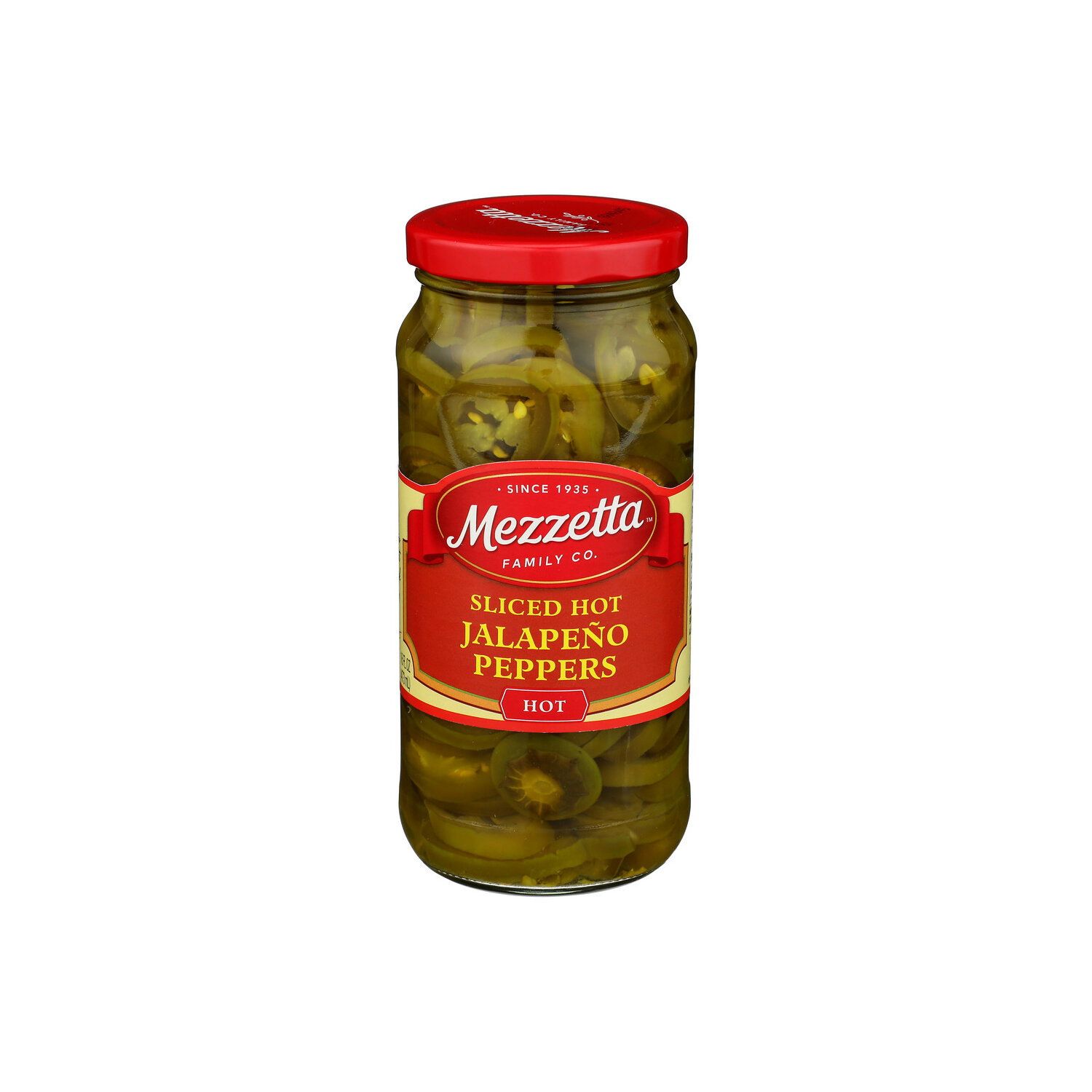Mezzetta Family Co Hot Sliced Jalapeño Peppers - 16 Fluid Ounce Image 1 of 4