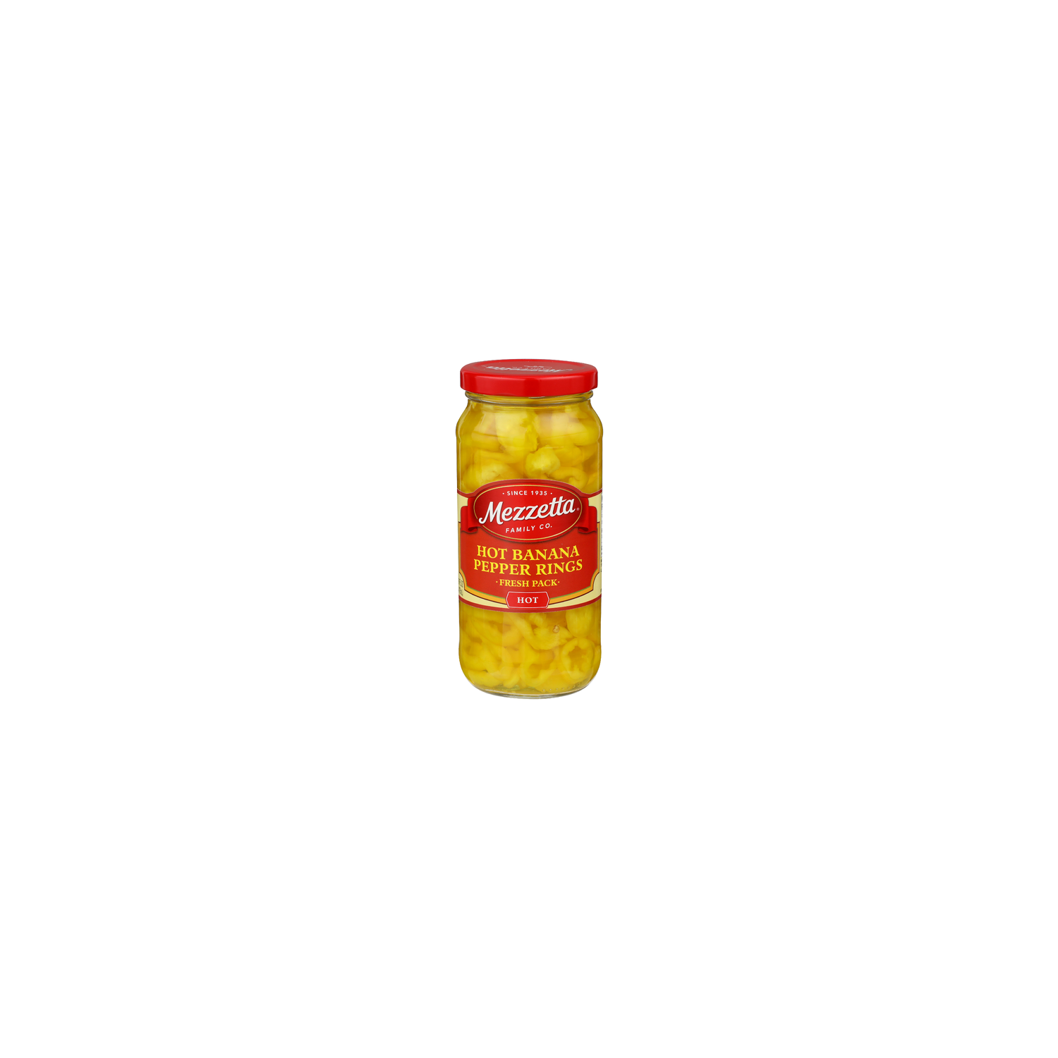 Mezzetta Family Co Hot Banana Pepper Rings - 16 Fluid Ounce Image 1 of 4