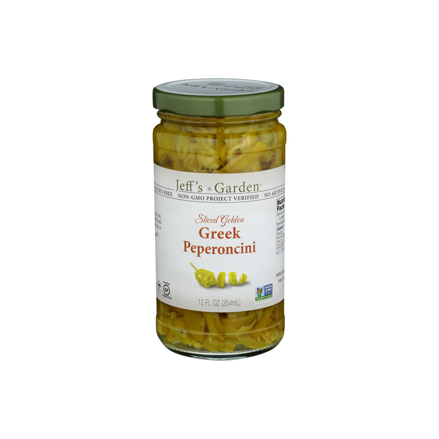 JEFF's Garden Peperoncini Sliced Golden Greek - 12 Fluid Ounce Image 1 of 4