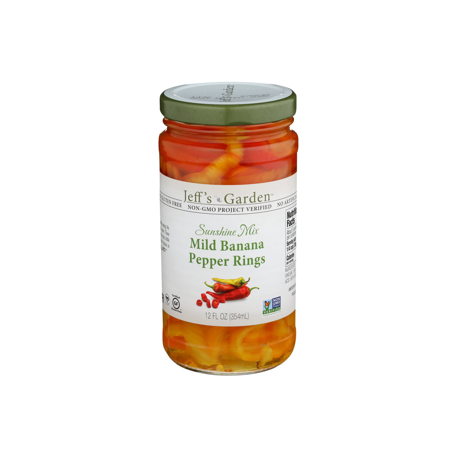 JEFF's Garden Banana Peppers Sliced Mild - 12 Fluid Ounce Image 1 of 4