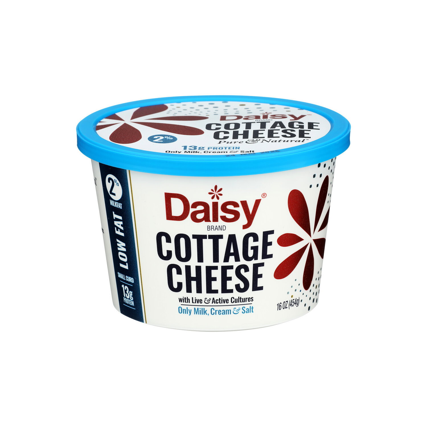 Daisy Brand Plain Cottage Cheese Low Fat 2% Milkfat - 16 Ounce Image 1 of 4