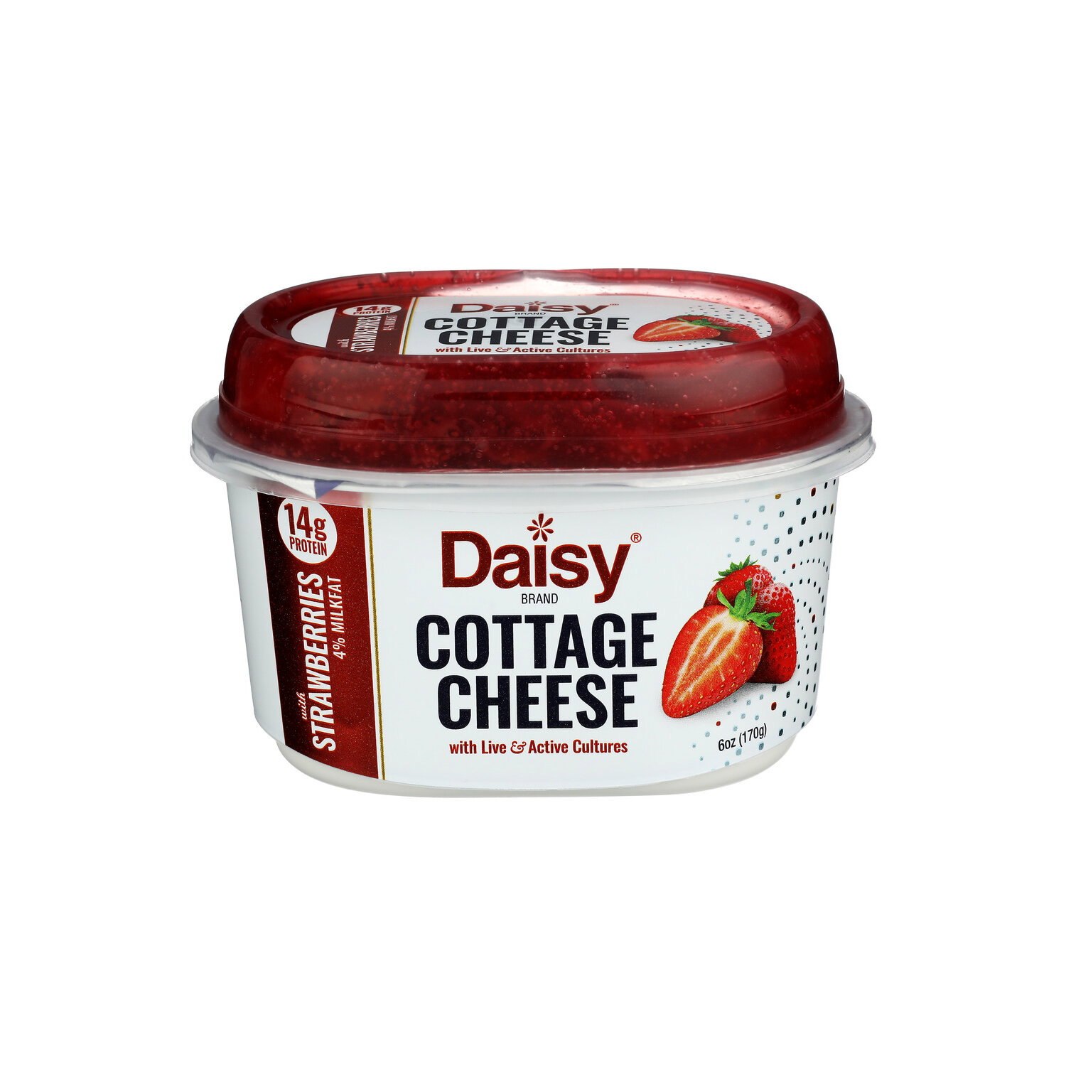 Daisy Brand Cottage Cheese With Strawberries - 6 Ounce Image 1 of 4