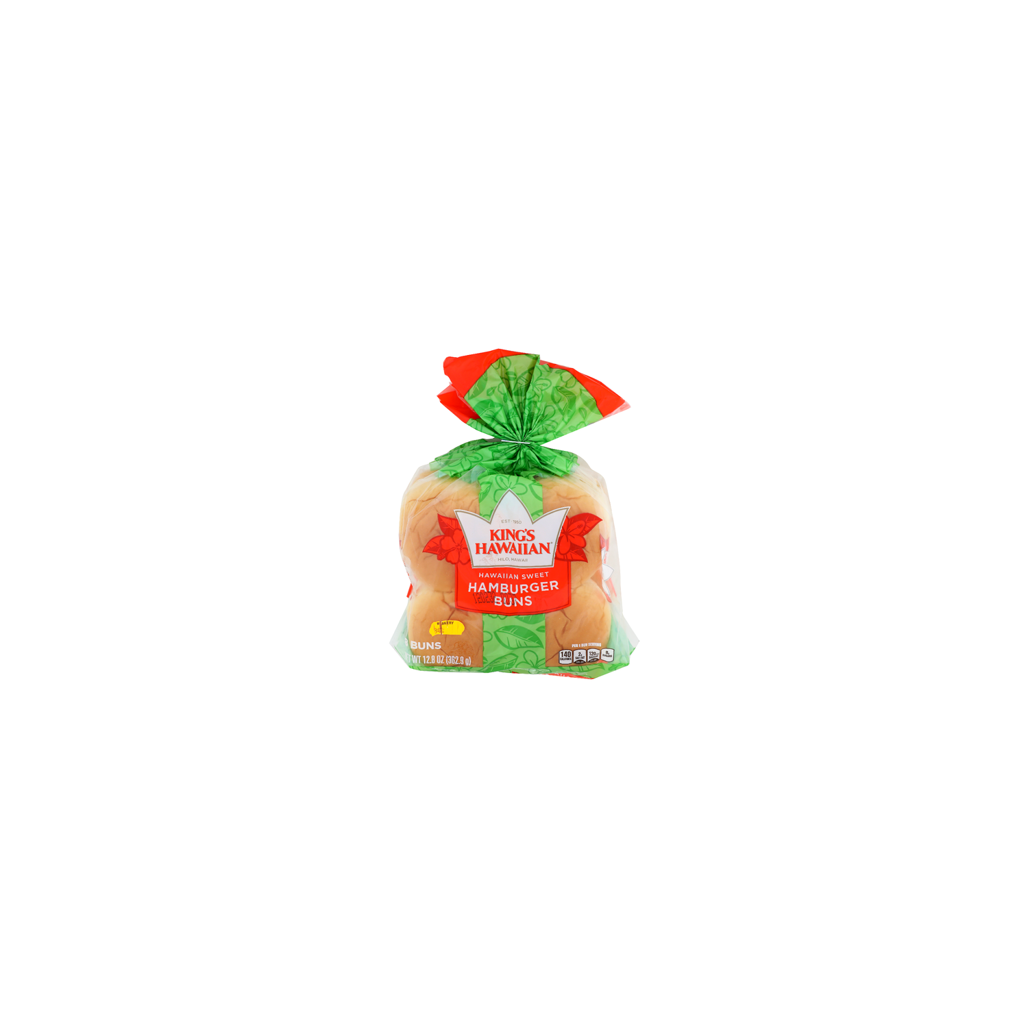 KING's Hawaiian Sweet Hamburger Buns - 1.6 Ounce - 8 Count Image 1 of 4