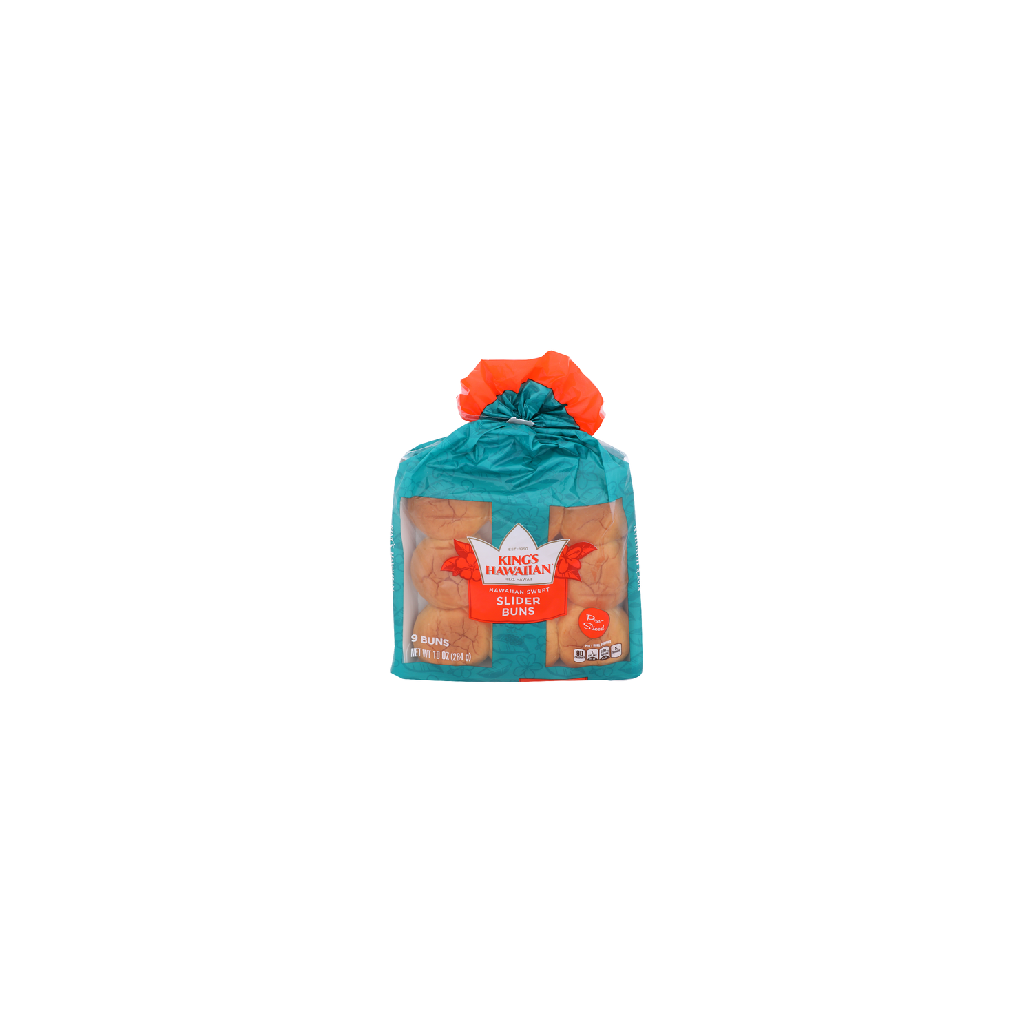 KING's Hawaiian Hawaiian Sweet Pre-Sliced Slicer Buns - 1.111 Ounce - 9 Count Image 1 of 4