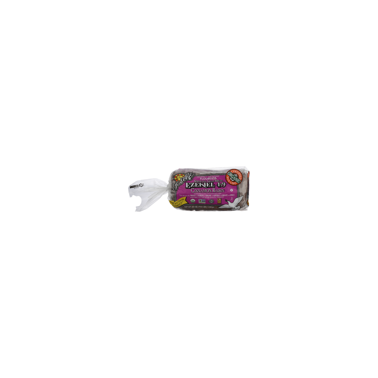 Food For Life Cinnamon Raisin The Original Sprouted Grain Bread Ezekiel 49 - 24 Ounce Image 1 of 4