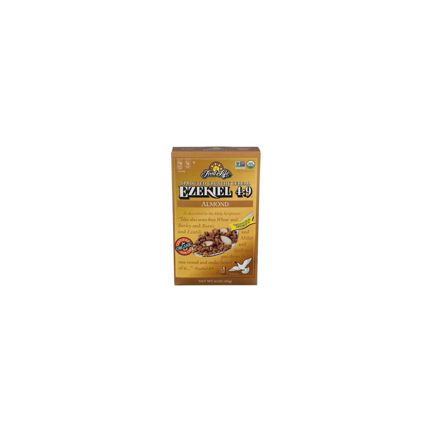 Food For Life Almond Sprouted Crunchy Cereal Ezekiel 4 9 Whole Grain - 16 Ounce Image 1 of 4