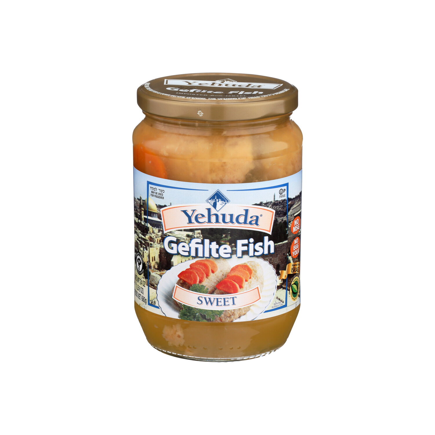 Yehuda Gefilte Fish Sweet - 24 Ounce Image 1 of 2