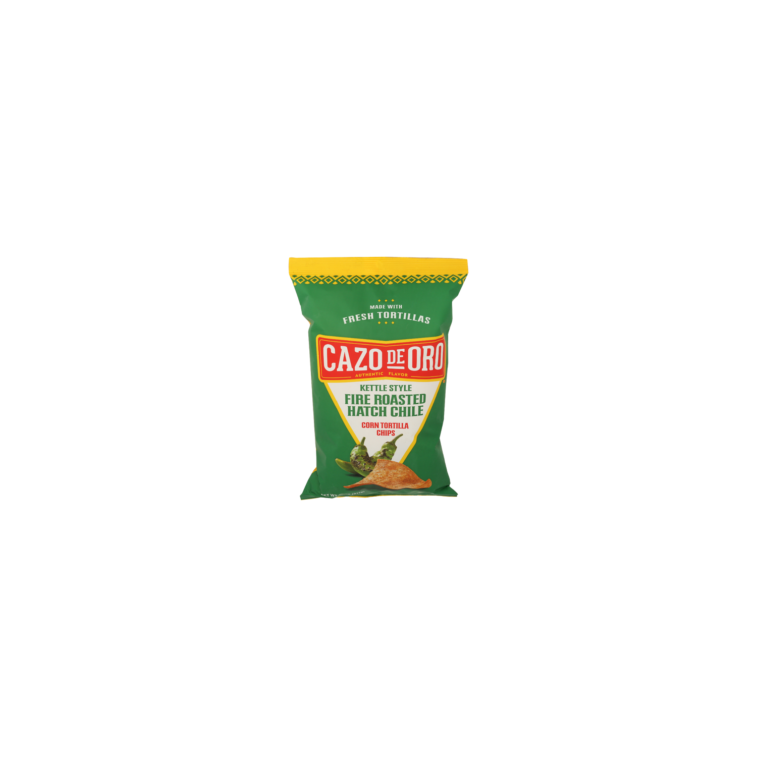 Cazo De Oro Fire Roasted Hatch Chili Kettle Style Tortilla Chips - 11 Ounce Image 1 of 4
