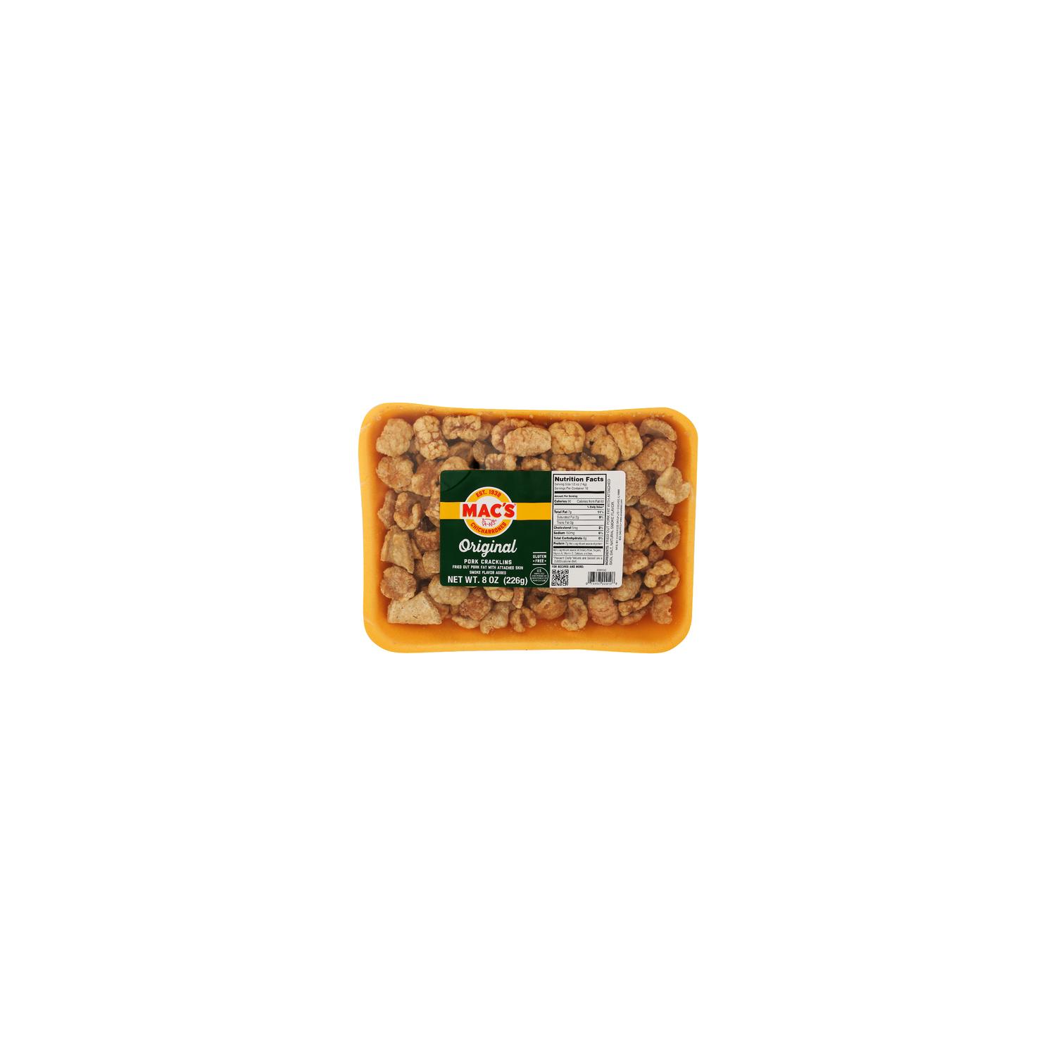 MAC's Original Fried Pork Cracklins - 8 Ounce Image 1 of 4