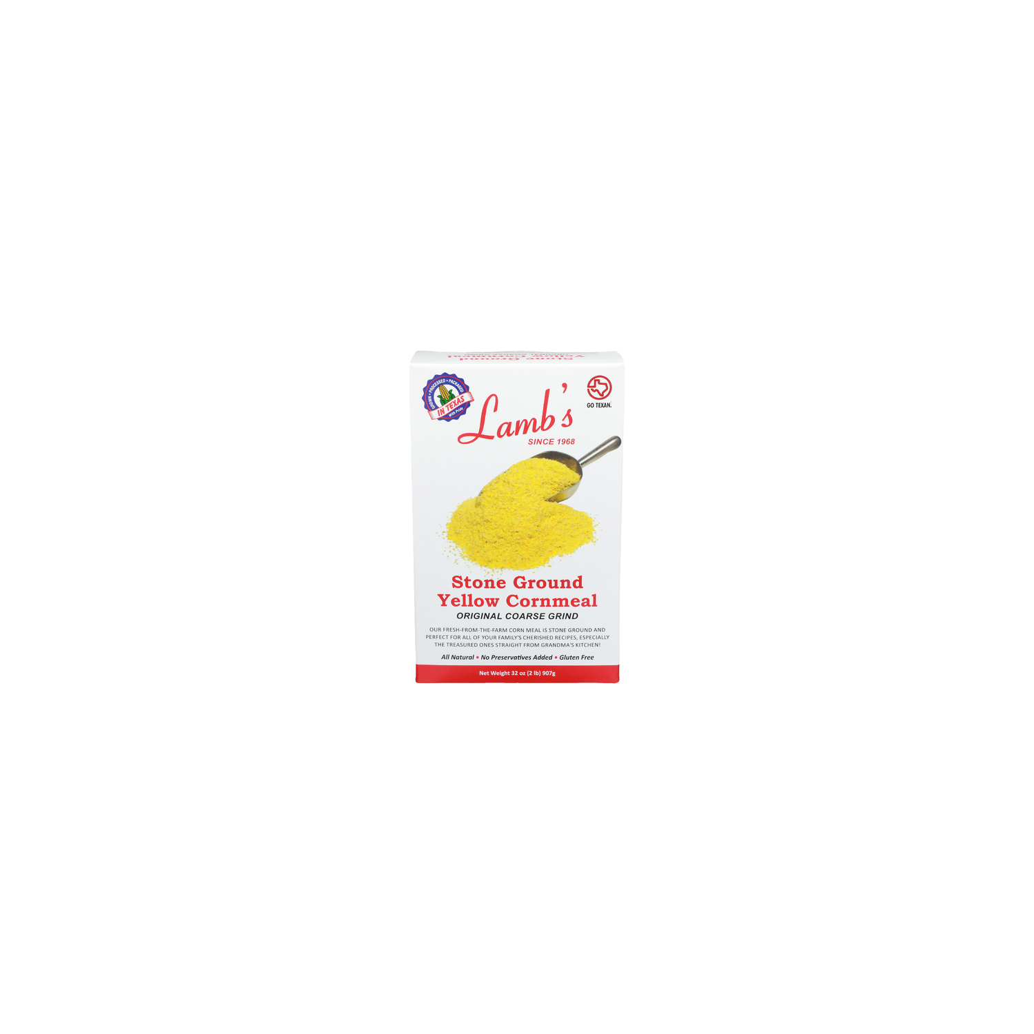 LAMB's Original Coarse Grind Stone Ground Yellow Cornmeal - 32 Ounce Image 1 of 4