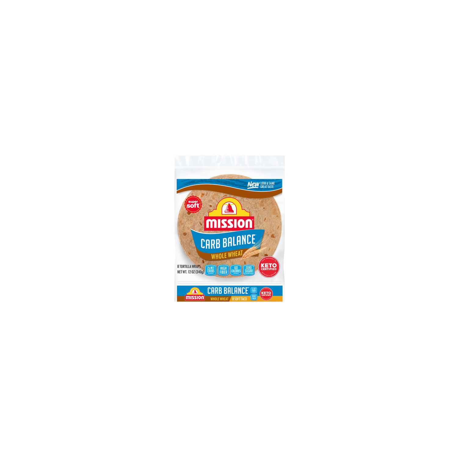 Mission Carb Balance Whole Wheat Flour Tortillas - 8 Ounce Image 1 of 4