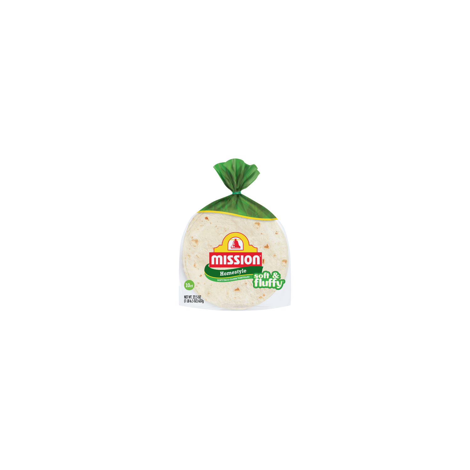 Mission Tortilla Flour Homestyle - 2.25 Ounce - 10 Count Image 1 of 2