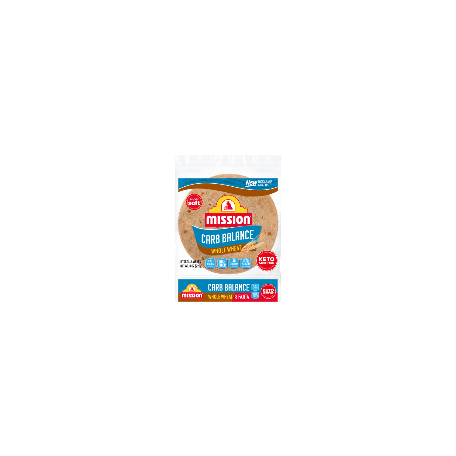 Mission Carb Balance Fajita Size Whole Wheat Flour Tortillas - 8 Ounce Image 1 of 4