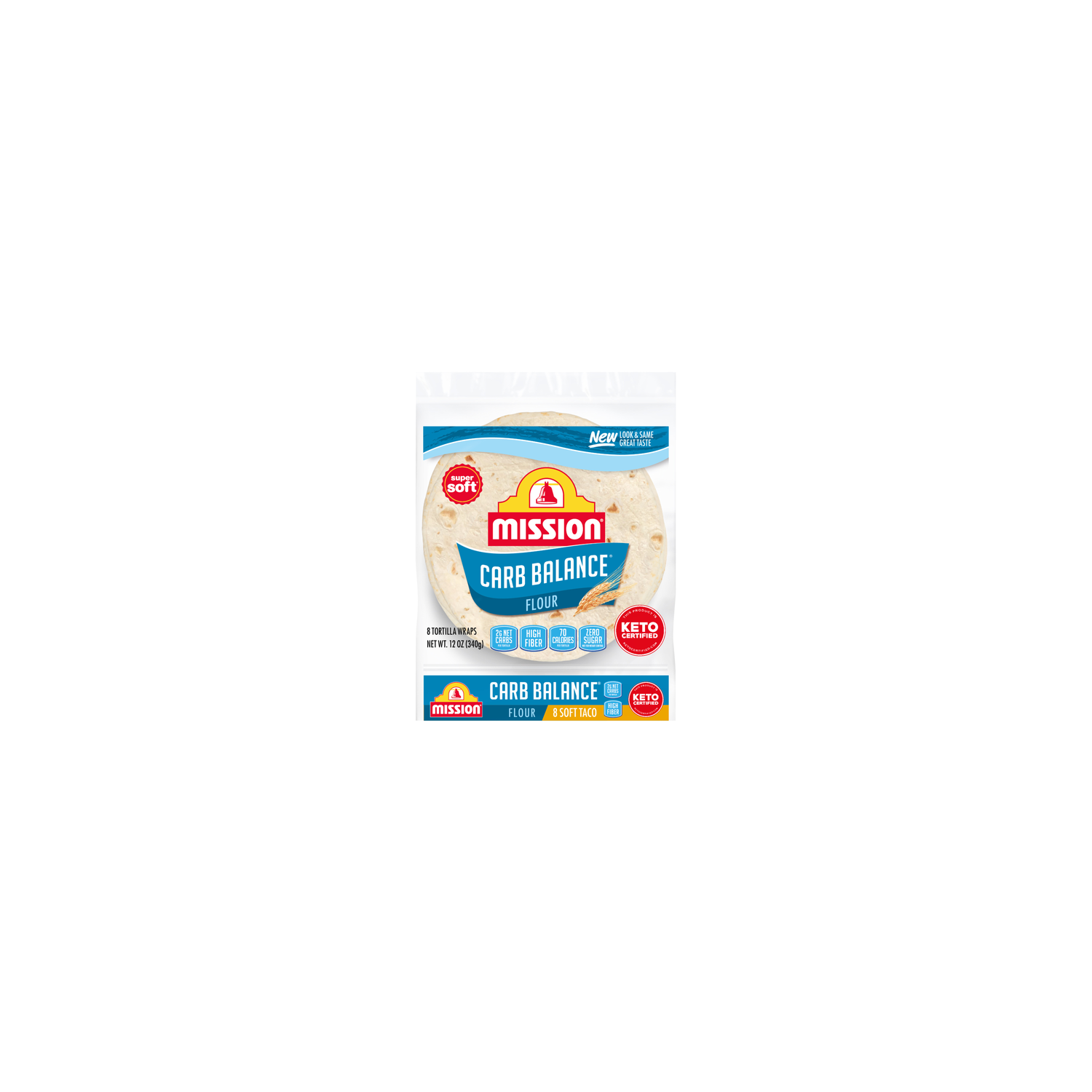 Mission Carb Balance Soft Taco Size Flour Tortillas - 8 Ounce Image 1 of 4