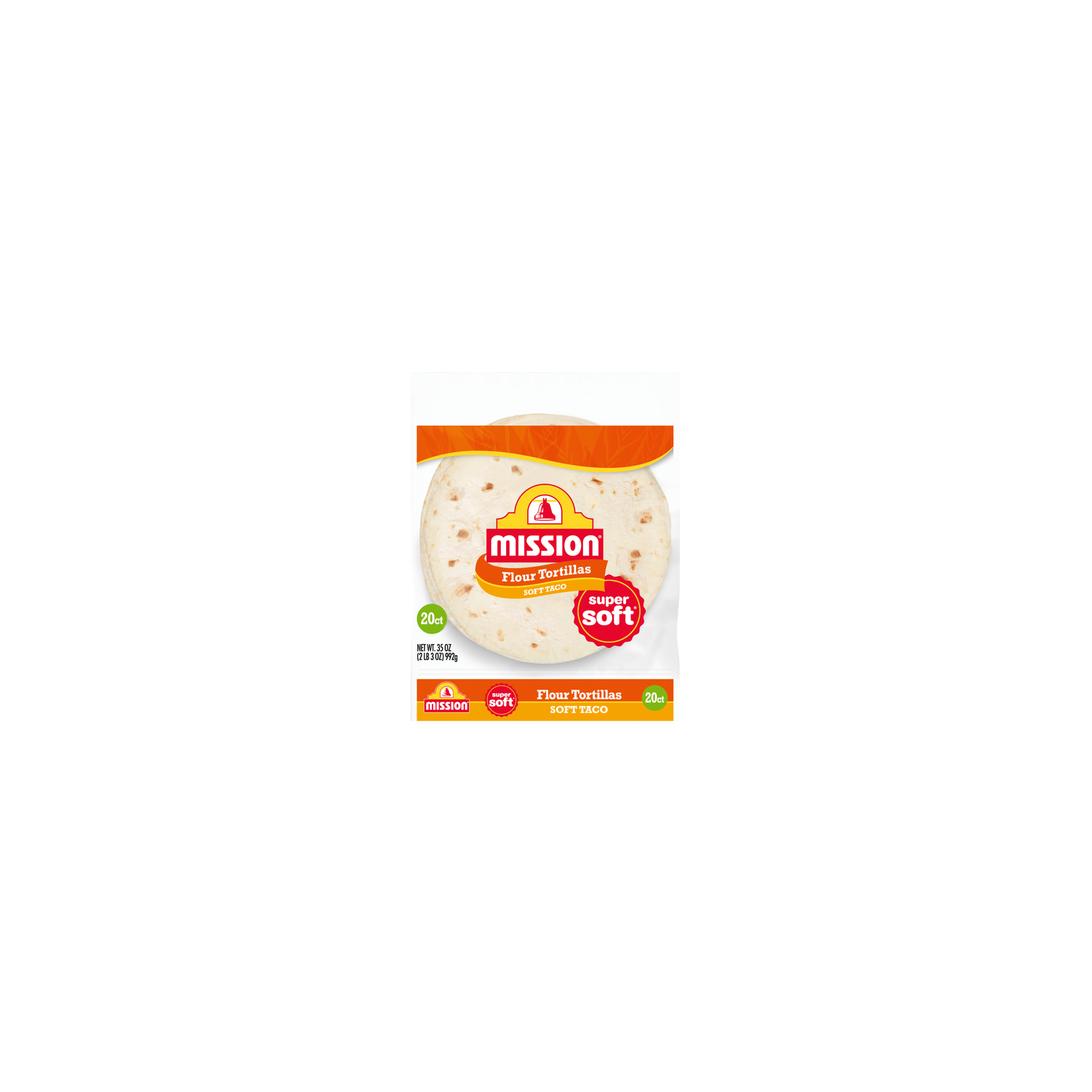 Mission Super Soft Flour Tortillas - 1.75 Ounce - 20 Count Image 1 of 4