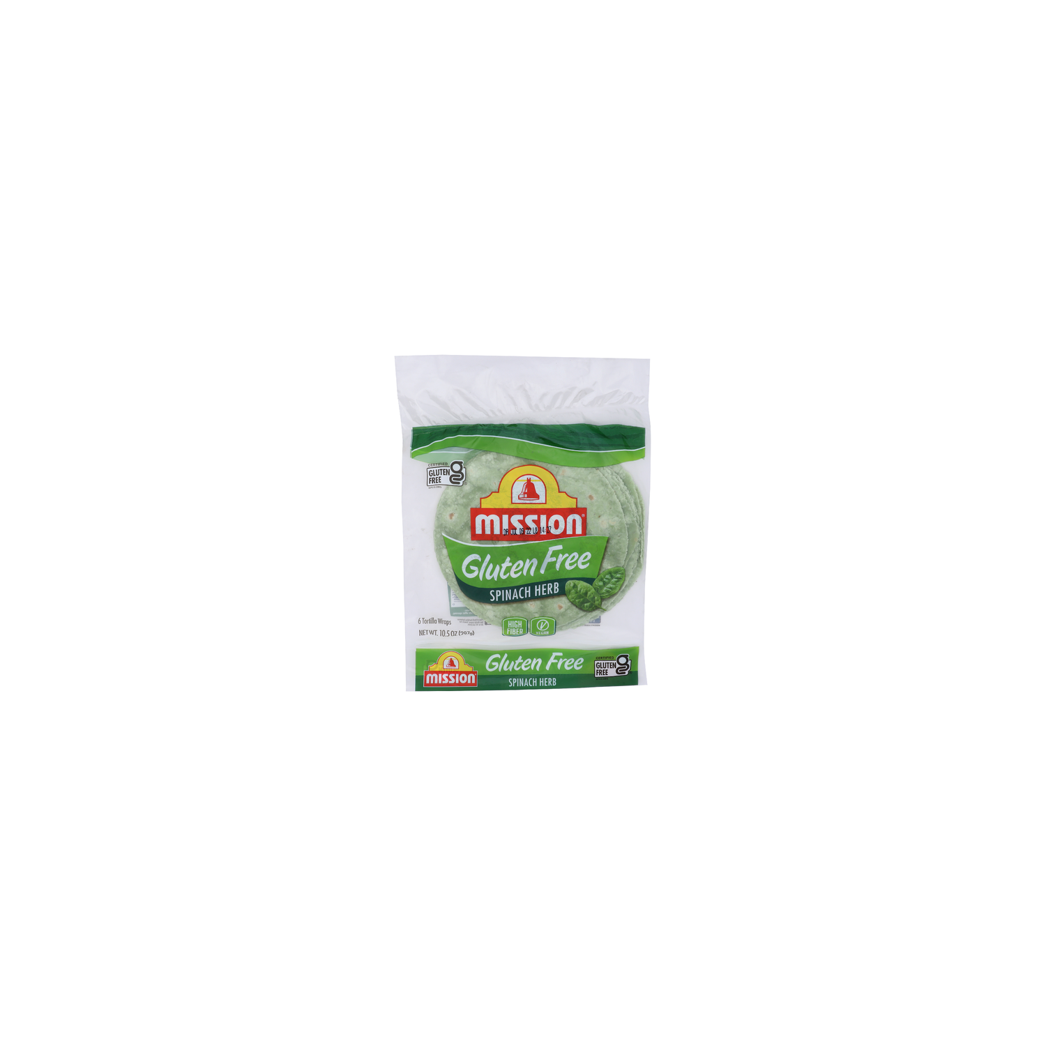 Mission Spinach Herb Tortilla Wraps - 1.75 Ounce - 6 Count Image 1 of 4