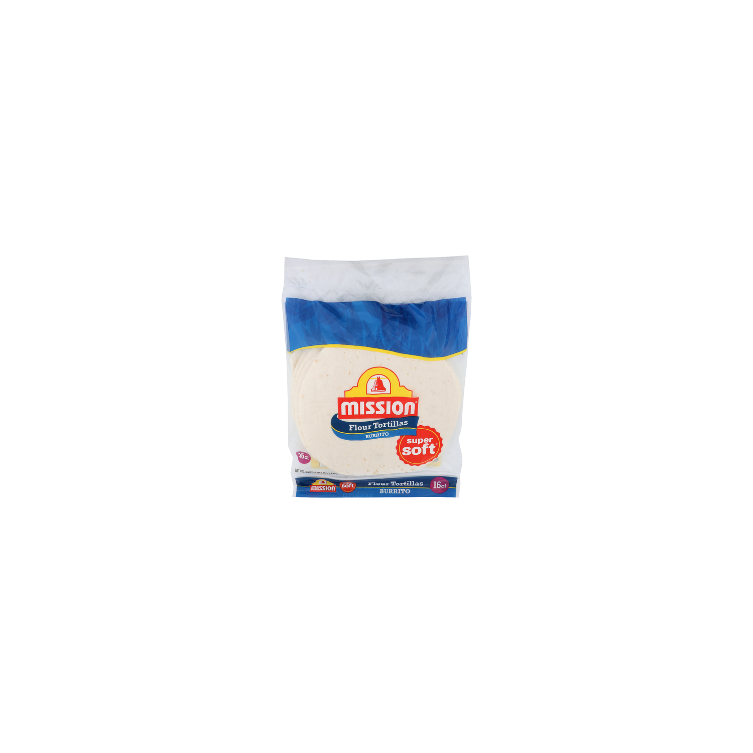 Mission Super Soft Flour Tortillas Burrito - 2.5 Ounce - 16 Count Image 1 of 4