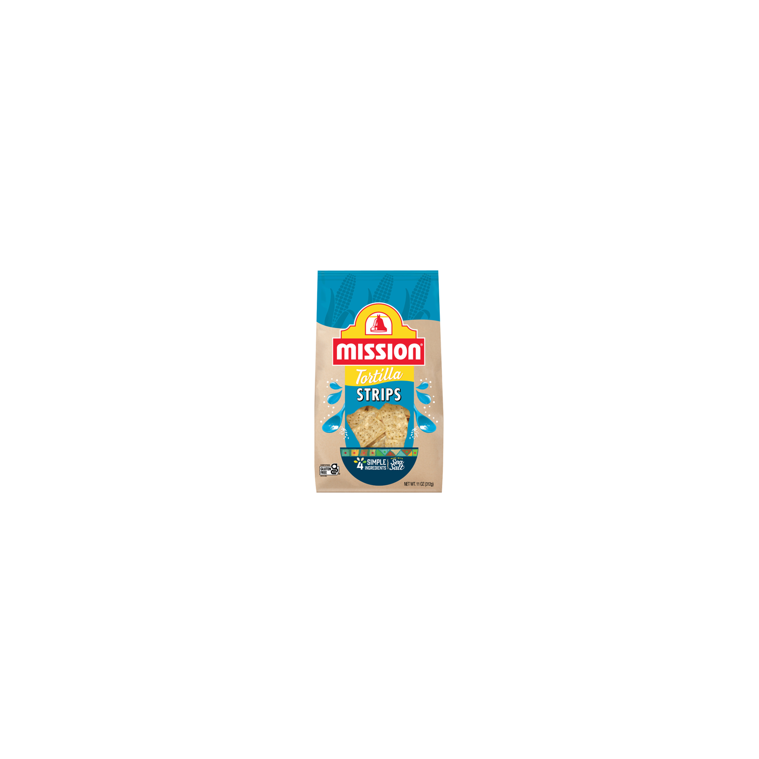Mission Strips White Corn Tortilla Chips, Bag - 11 Ounce Image 1 of 4
