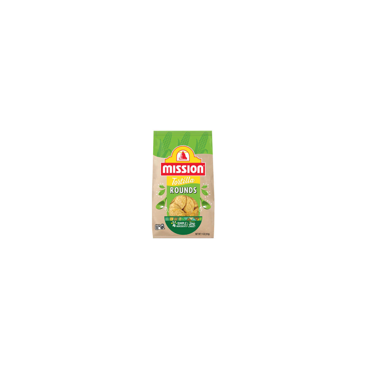 Mission Made With Sea Salt Tortilla Rounds - 11 Ounce Image 1 of 4