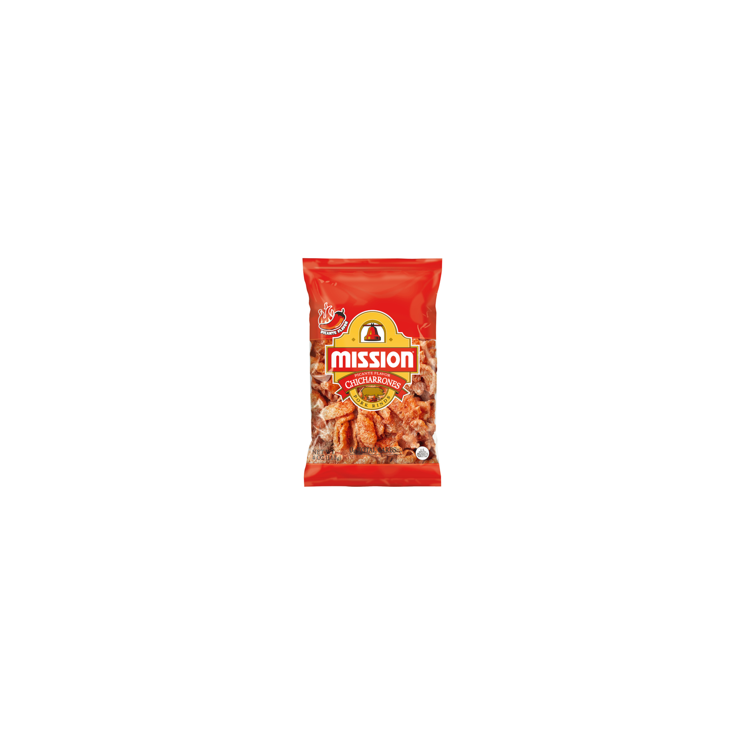 Mission Picante Flavor Pork Rinds - 4 Ounce Image 1 of 4