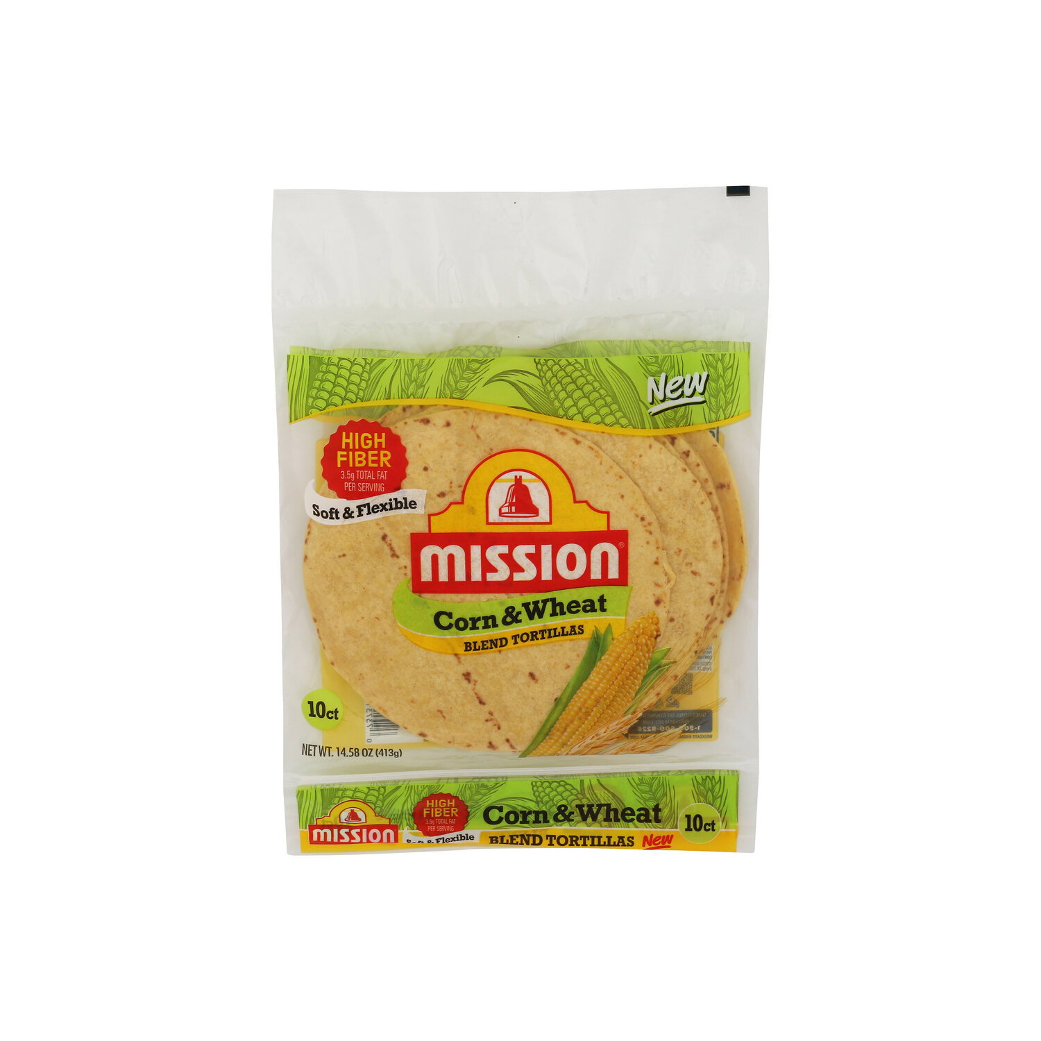 Mission Flour Corn & Wheat Blend Tortillas - 1.458 Ounce - 10 Count Image 1 of 4