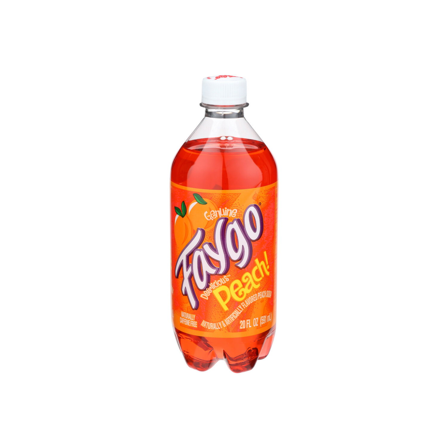 Faygo Soda Dee-Licious Peach! - 20 Fluid Ounce Image 1 of 2