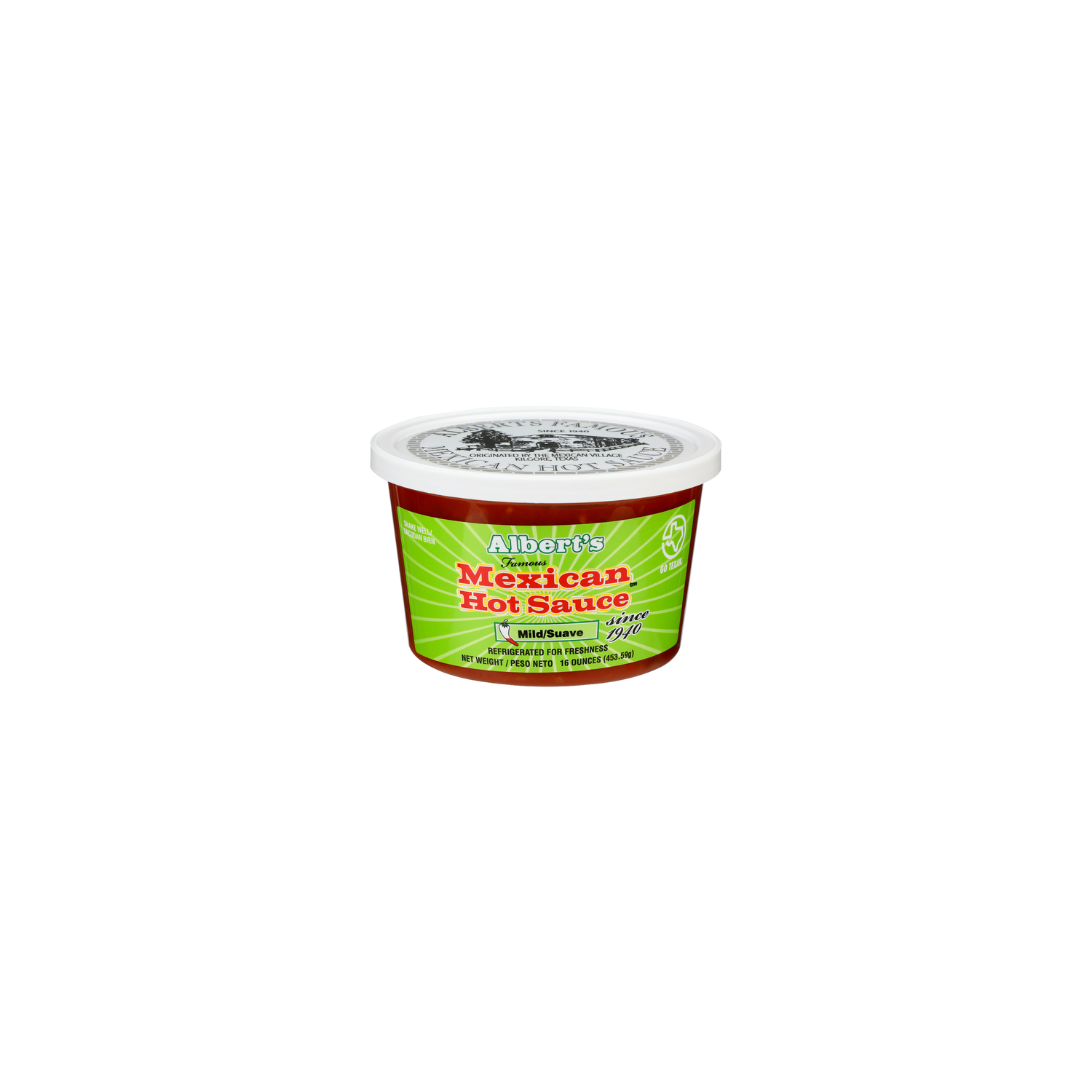 ALBERT's Famous Mild Mexican Hot Sauce - 16 Ounce Image 1 of 4