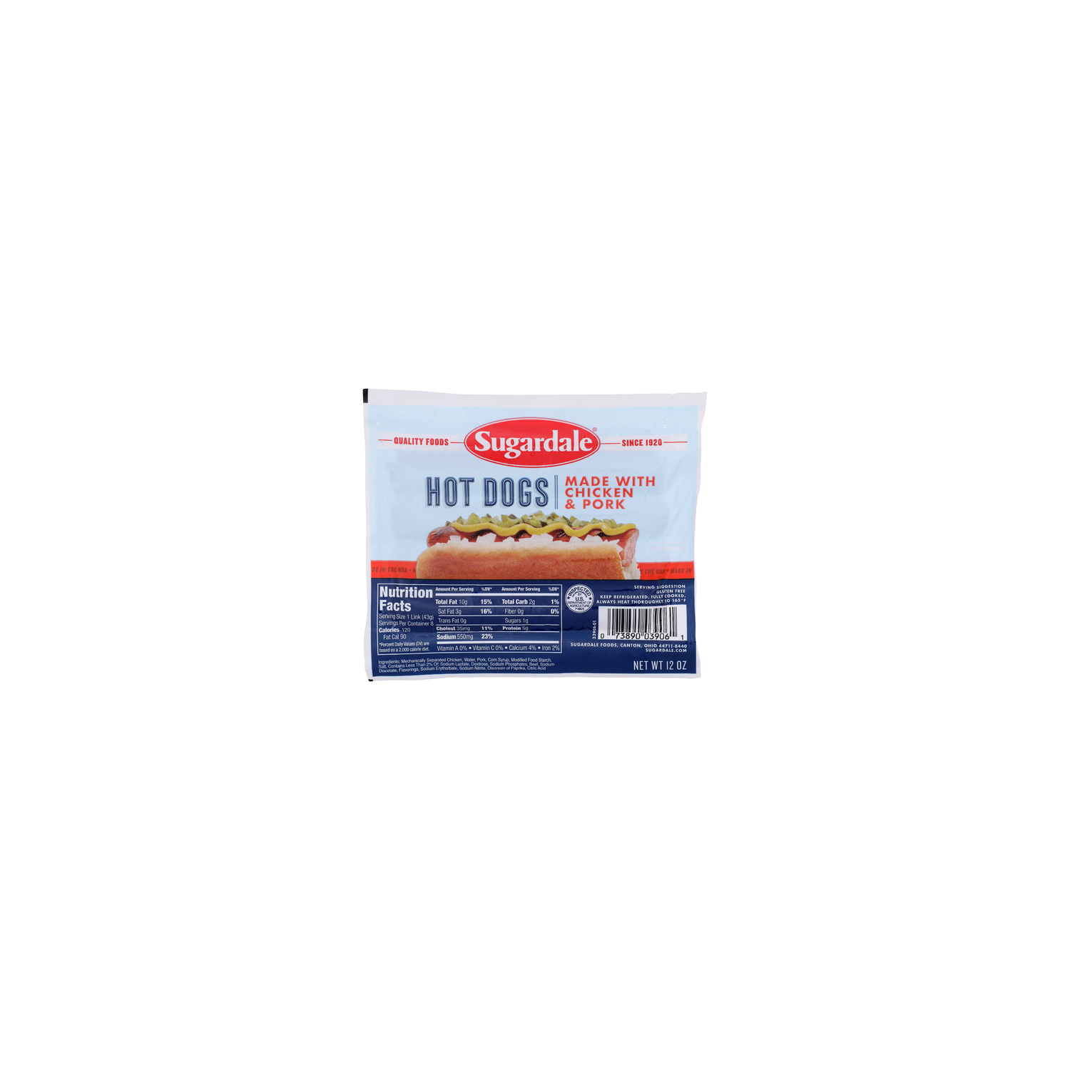 Sugardale Hot Dogs - 12 Ounce Image 1 of 4