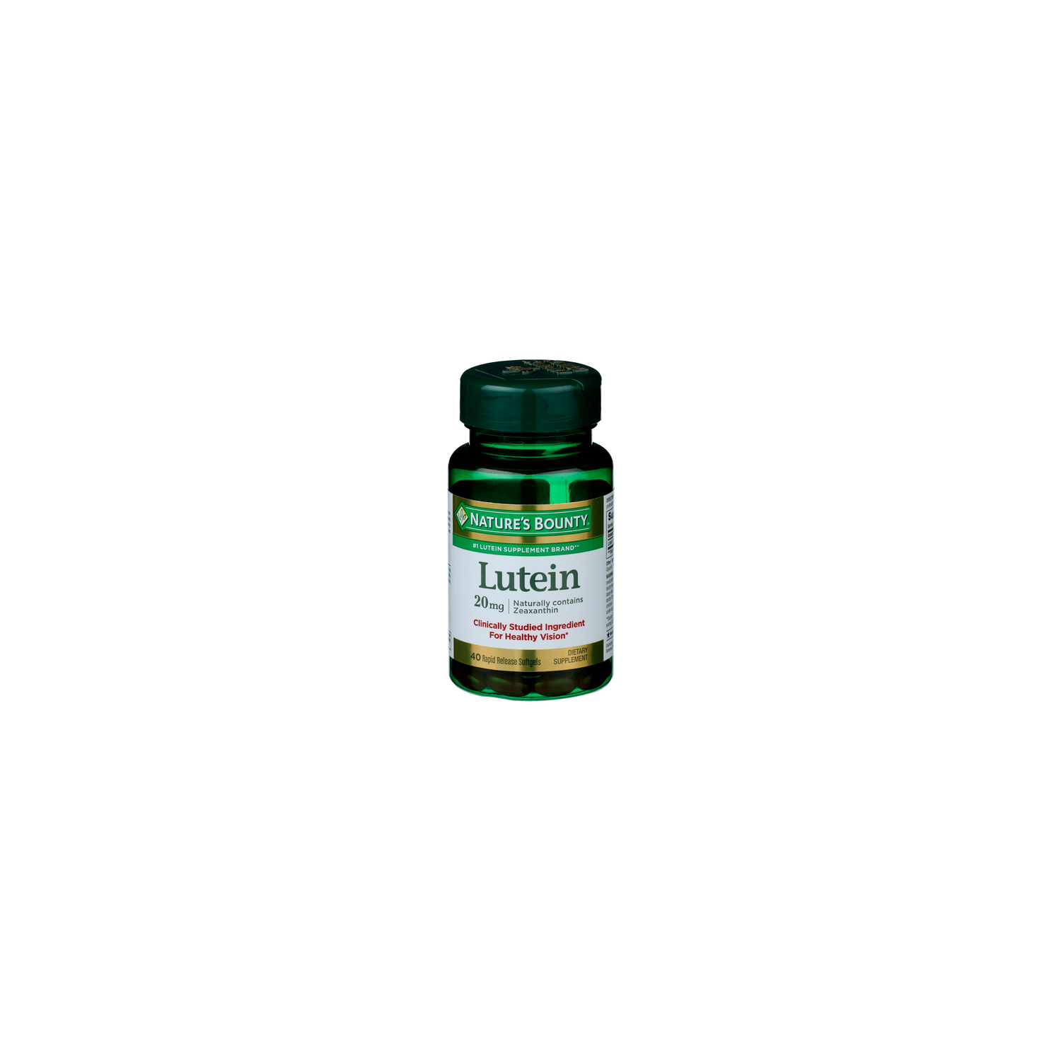 NATURE's Bounty Naturally Contains Zeaxanthin Lutein - 40 Count Image 1 of 2