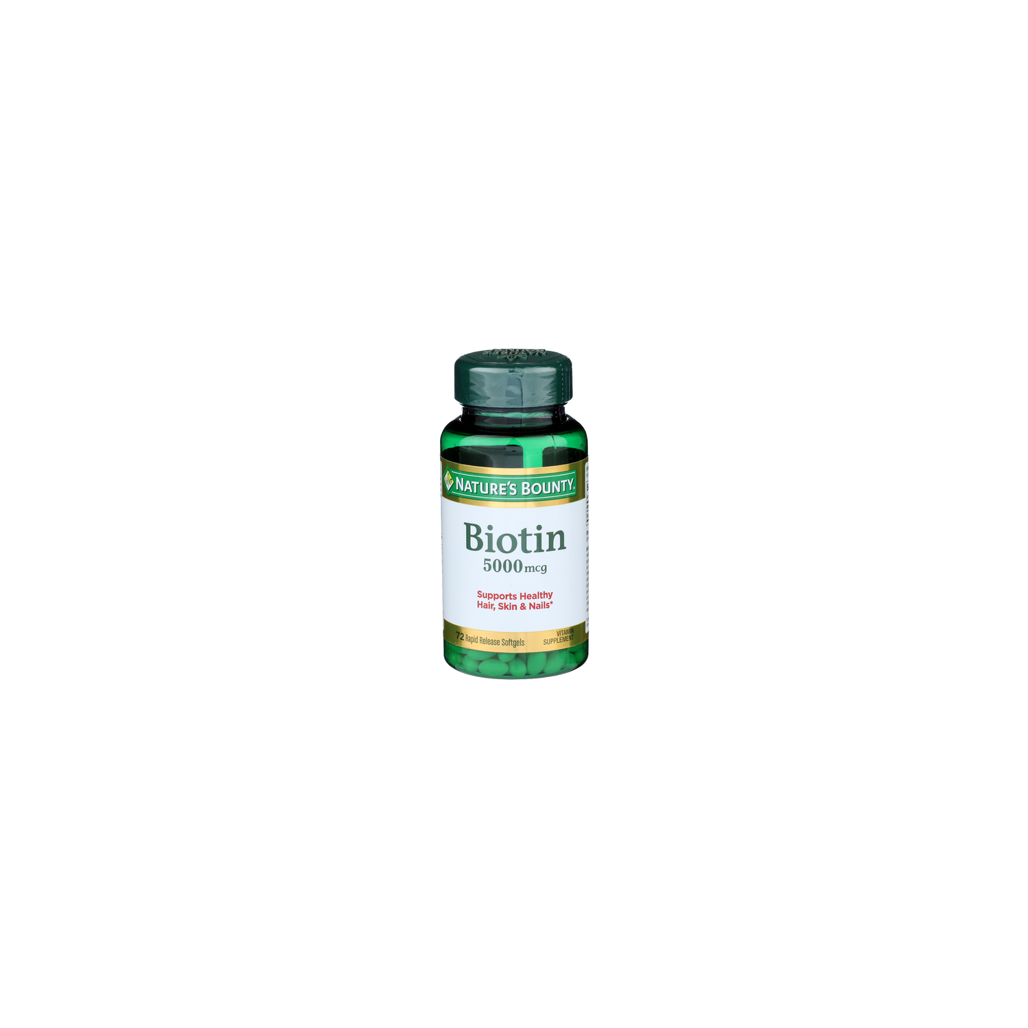 NATURE's Bounty Biotin 5000 Mcg - 72 Count Image 1 of 4