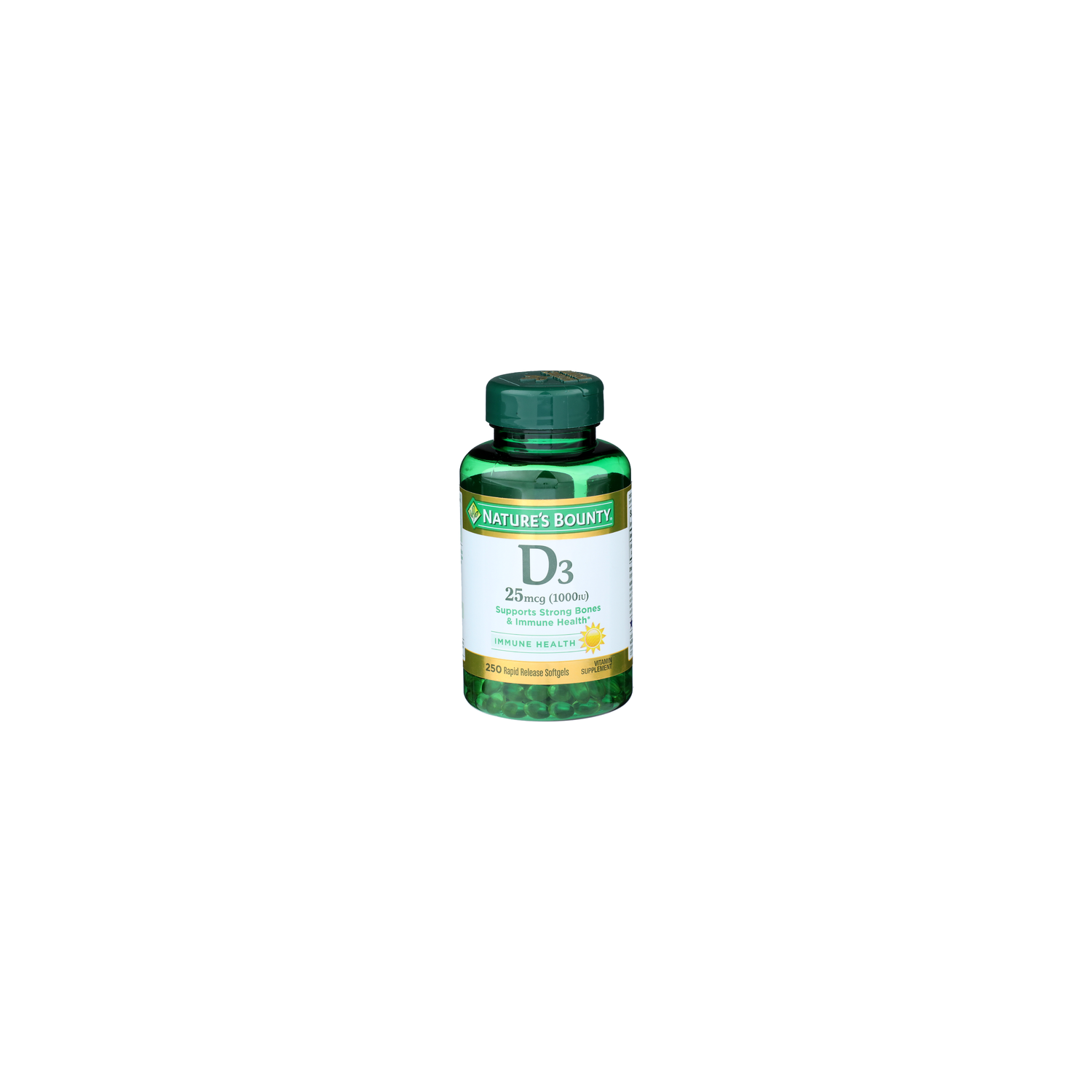 NATURE's Bounty D3 25Mcg 1000Iu - 250 Count Image 1 of 2