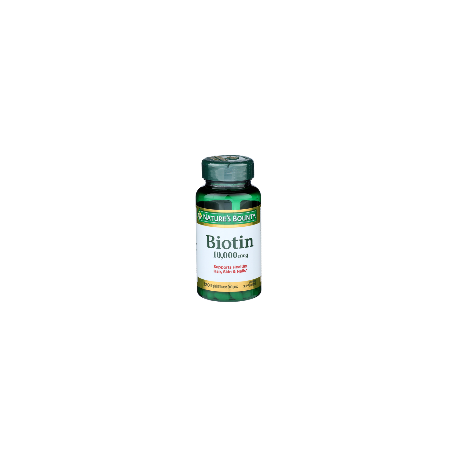 NATURE's Bounty Biotin 10,000 Mcg - 120 Count Image 1 of 2