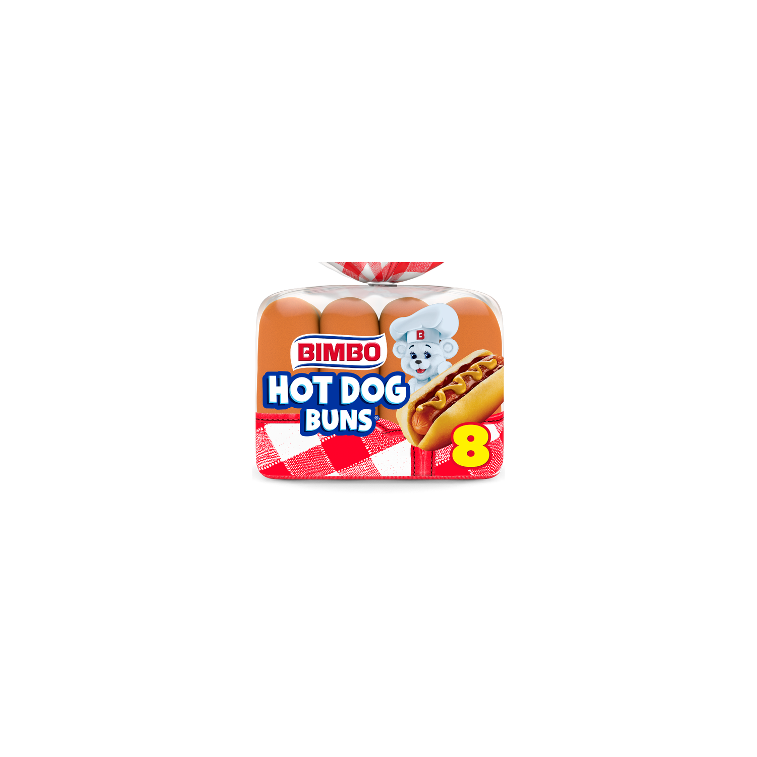 Bimbo White Hot Dog Buns - 1.75 Fluid Ounce - 8 Count Image 1 of 4