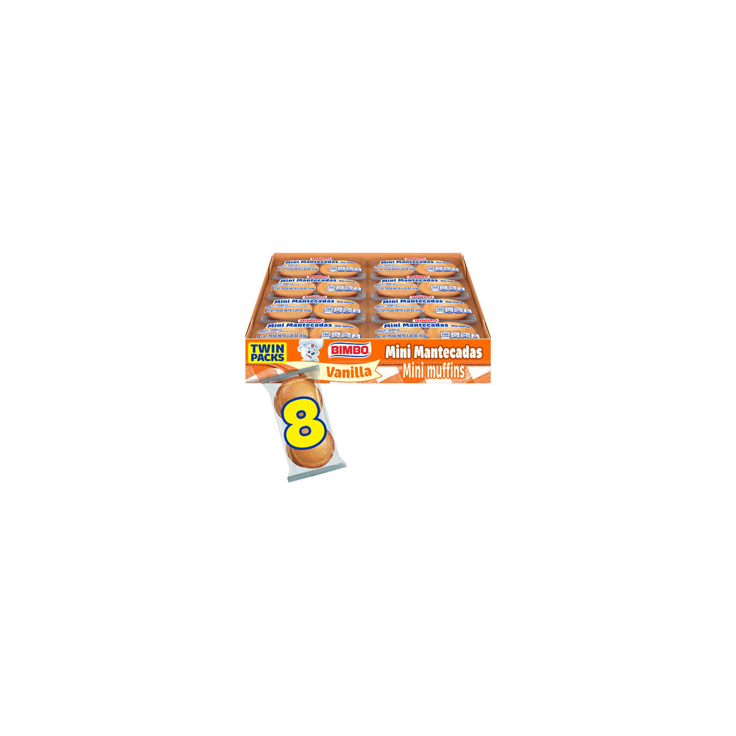 Bimbo Mini Mantecadas Vanilla Muffins - 17.6 Ounce Image 1 of 4